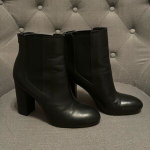 Sam Edelman Black leather booties